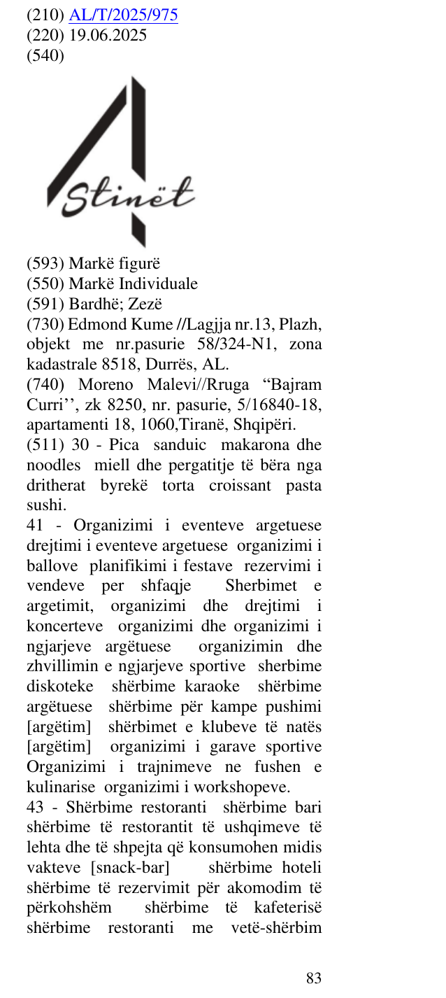 Zëri i markës 4 Stinët në buletin