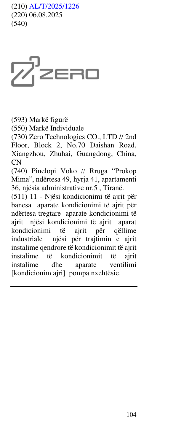 Zëri i markës ZERO në buletin
