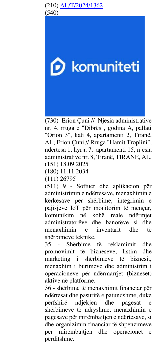 Zëri i markës Asnjë element në buletin