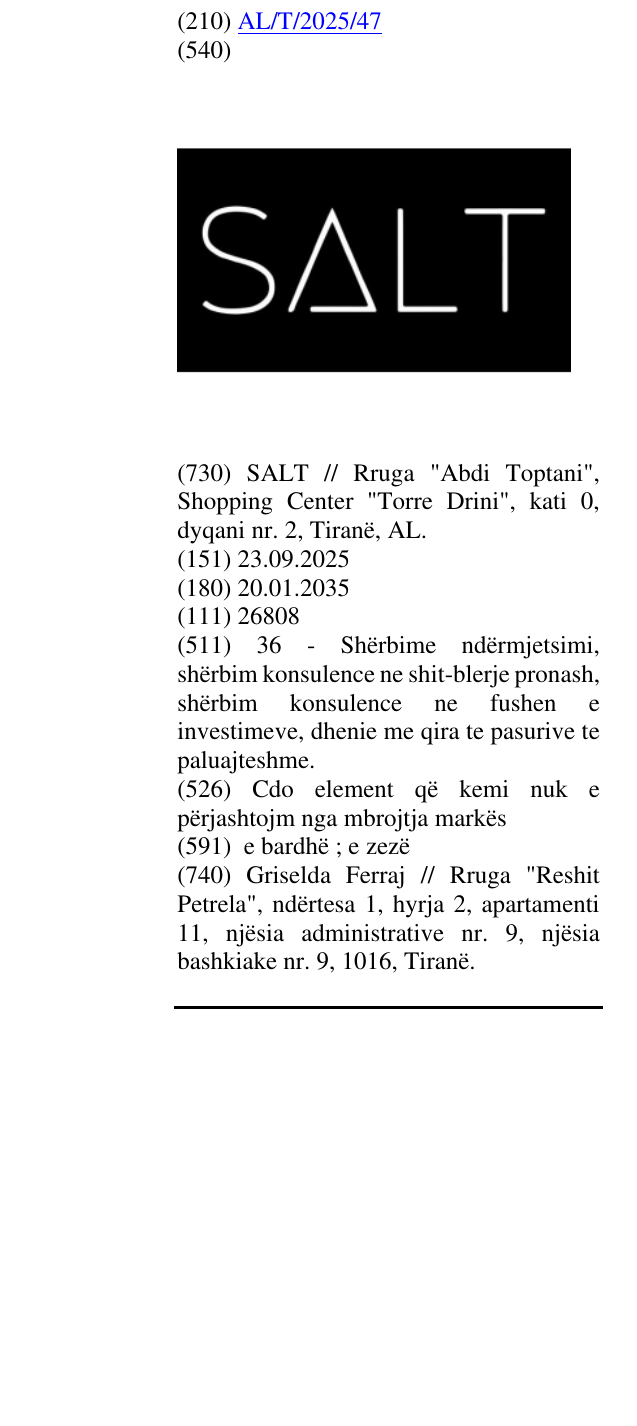 Zëri i markës Cdo element që kemi nuk e përjashtojm nga mbrojtja markës në buletin