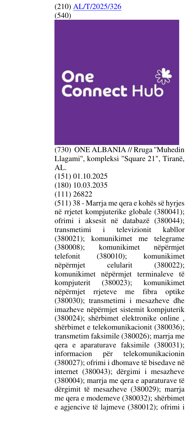 Zëri i markës Hub në buletin