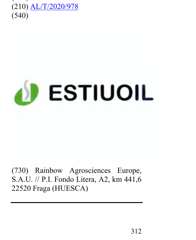 Zëri i markës ESTIUOIL në buletin