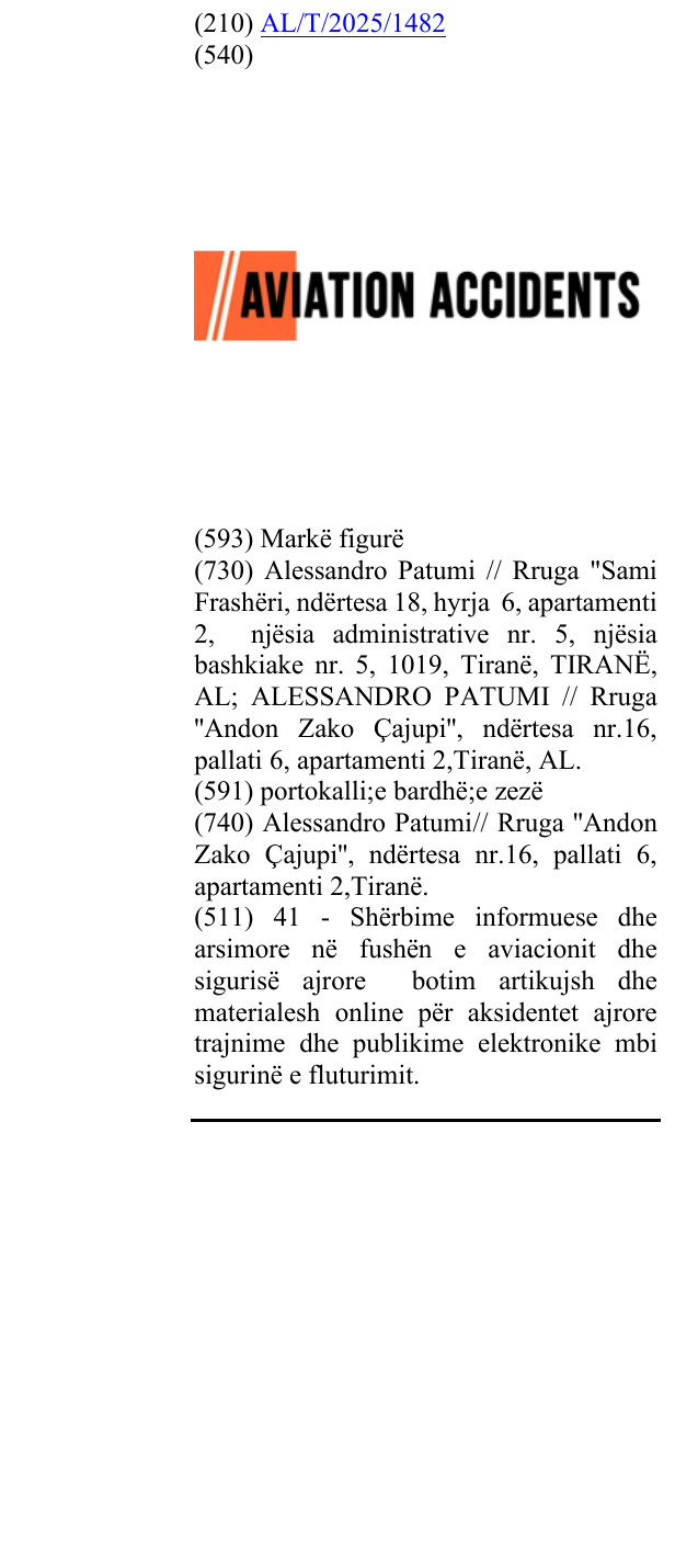 Zëri i markës Aviation Accidents në buletin