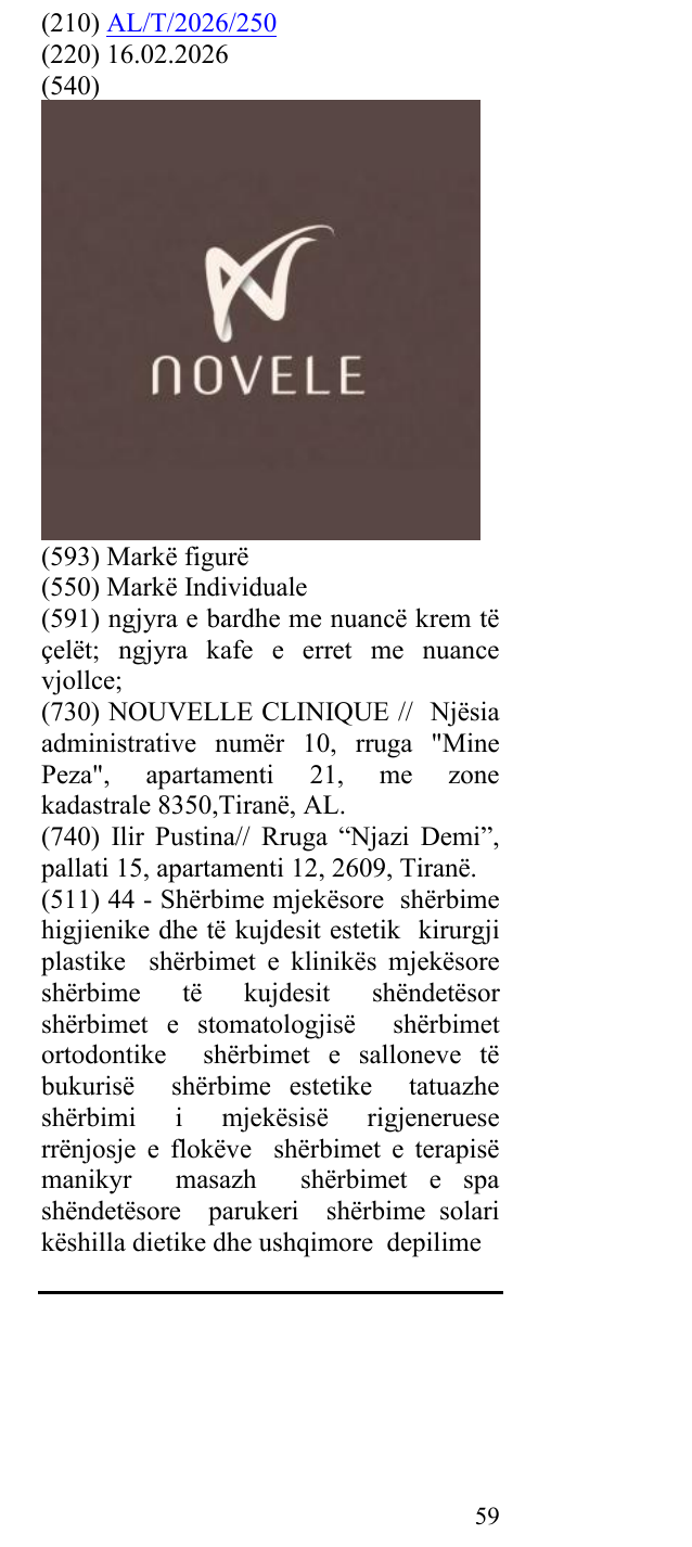 Zëri i markës NOVELE në buletin