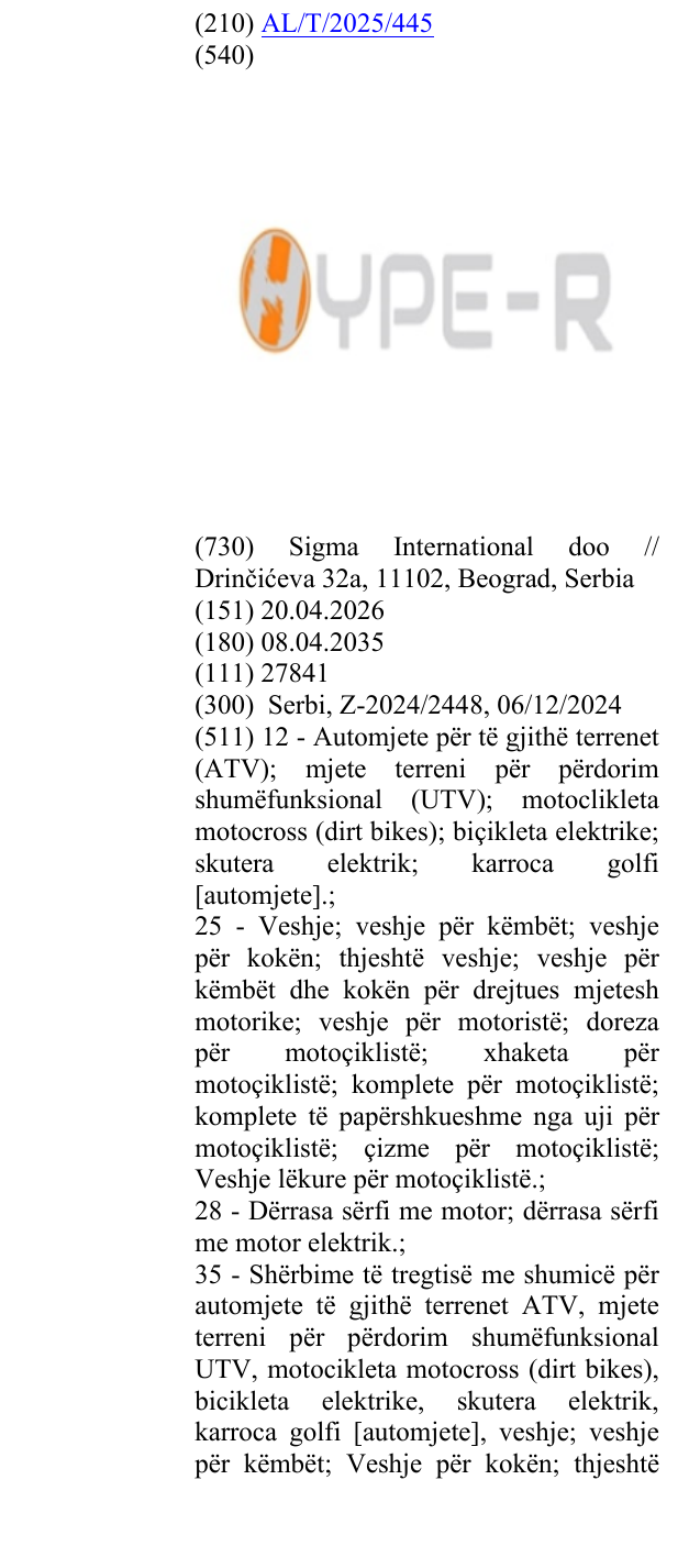Zëri i markës Hype-r në buletin