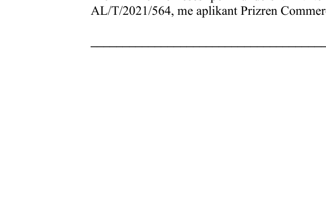 Zëri i markës AL/T/2021/564 në buletin