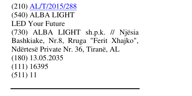 Zëri i markës ALBA LIGHT LED Your Future në buletin