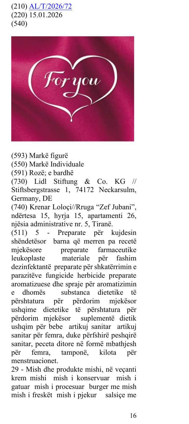 Zëri i markës For You në buletin
