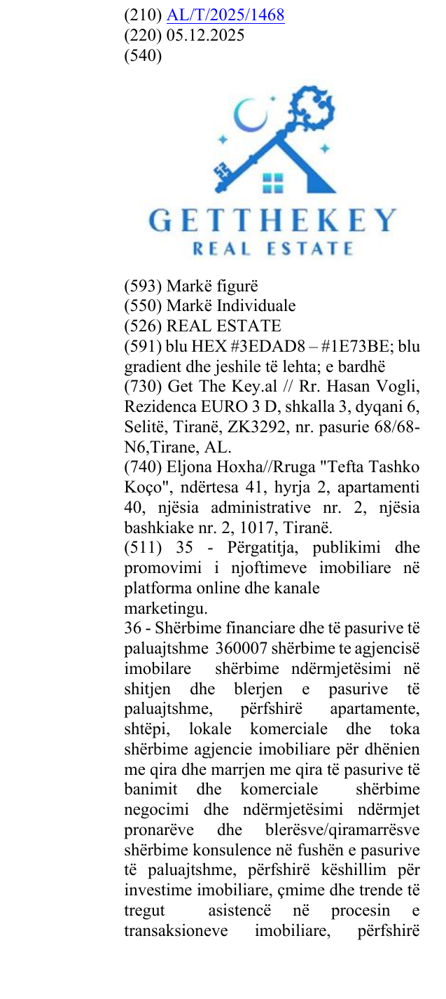 Zëri i markës REAL ESTATE në buletin
