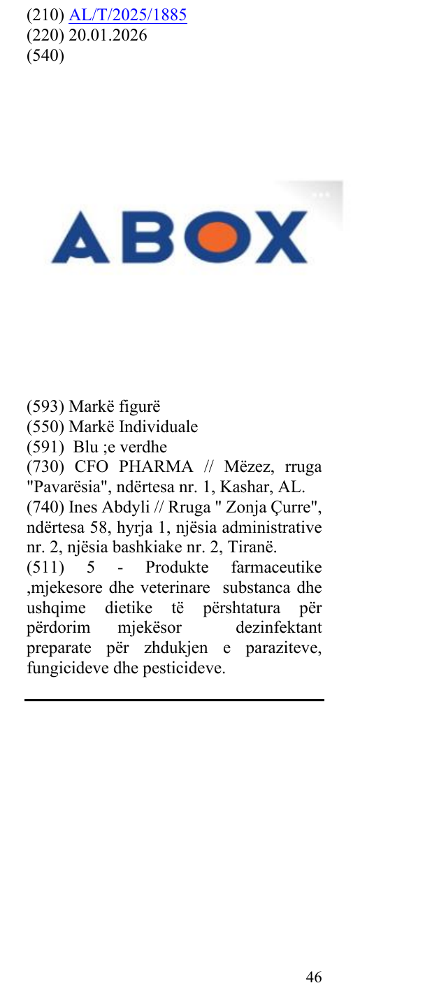 Zëri i markës ABOX në buletin