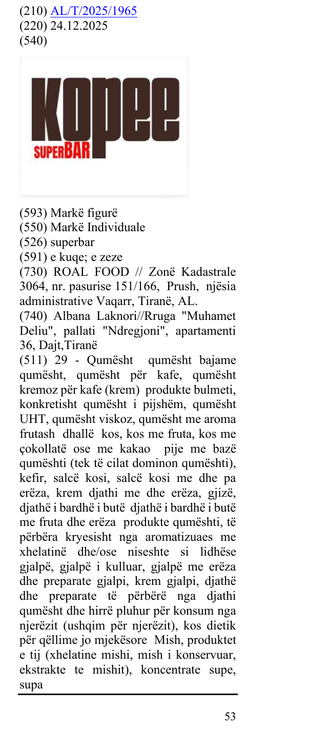 Zëri i markës superbar në buletin