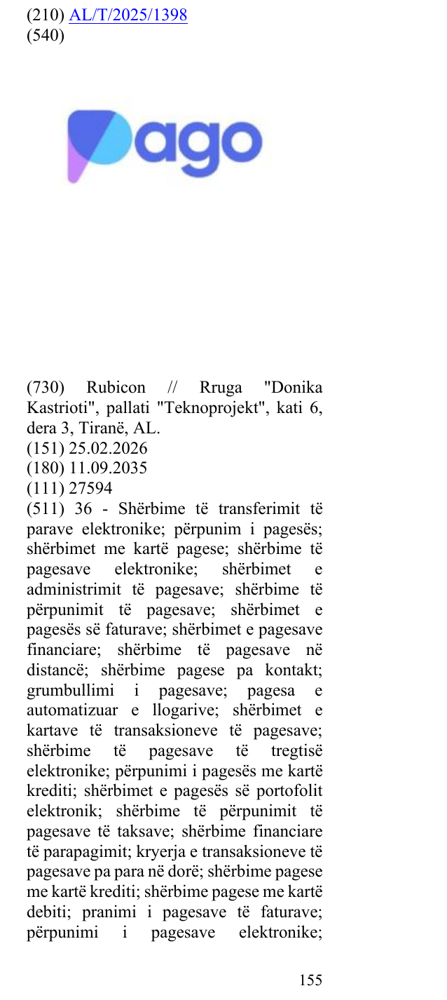 Zëri i markës pago në buletin