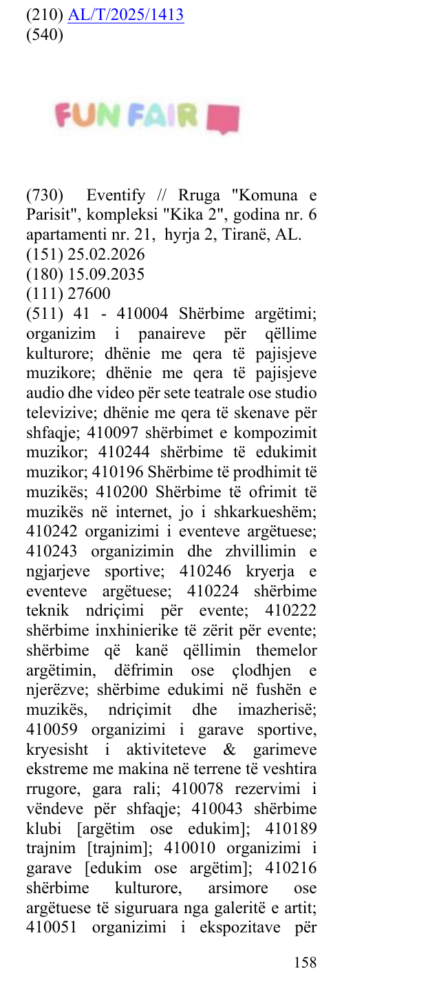 Zëri i markës FAIR në buletin