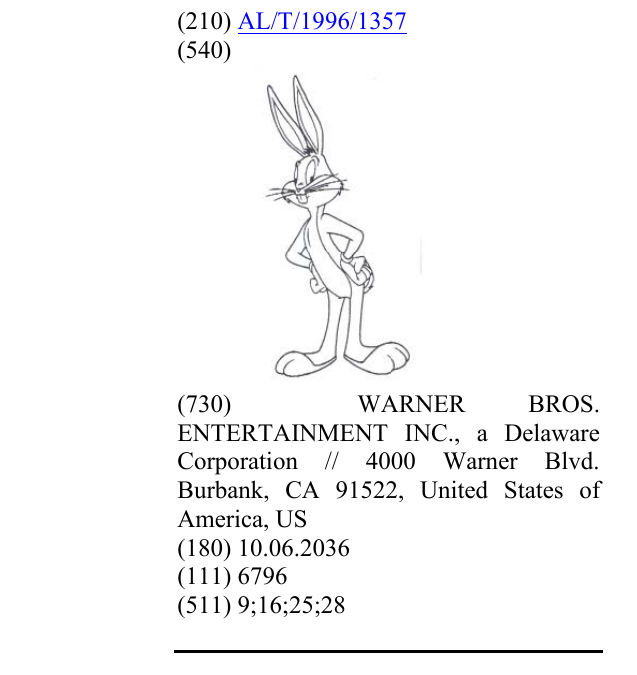 Zëri i markës BUGS BUNNY & REP. në buletin