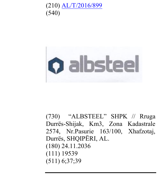 Zëri i markës albsteel në buletin