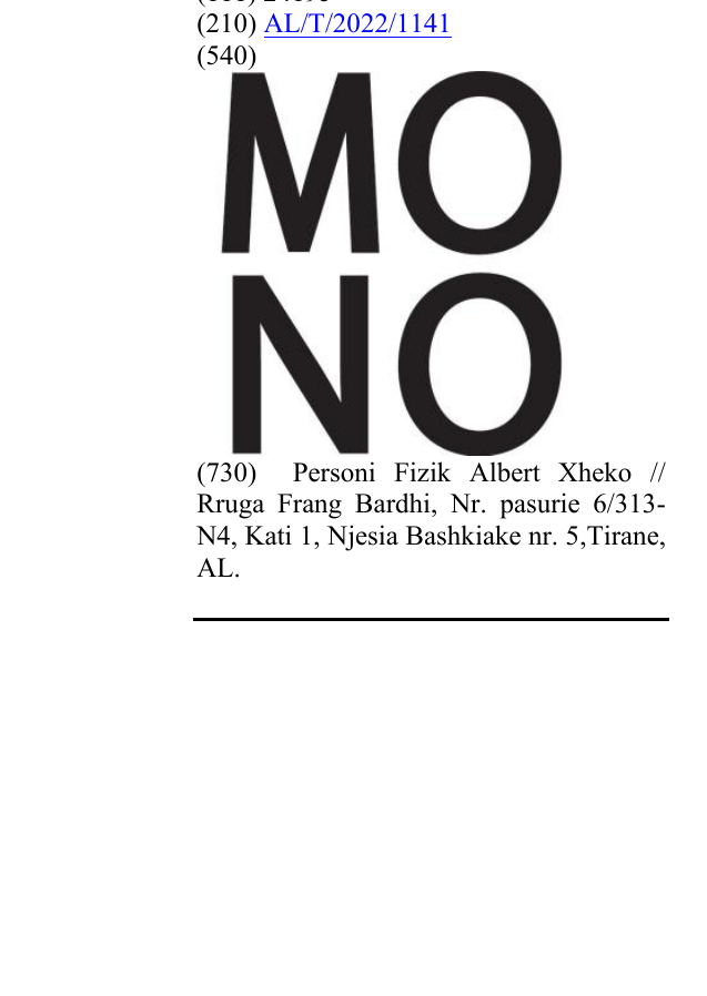 Zëri i markës MONO në buletin
