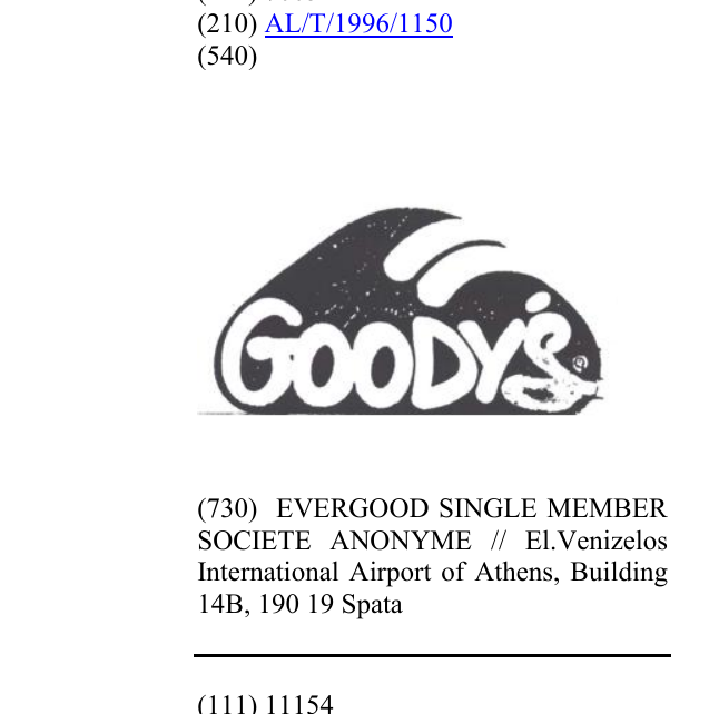 Zëri i markës GOODY`S në buletin