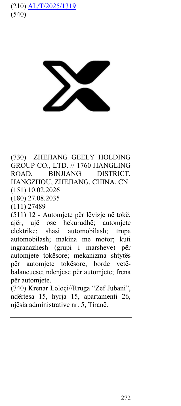 Zëri i markës X në buletin