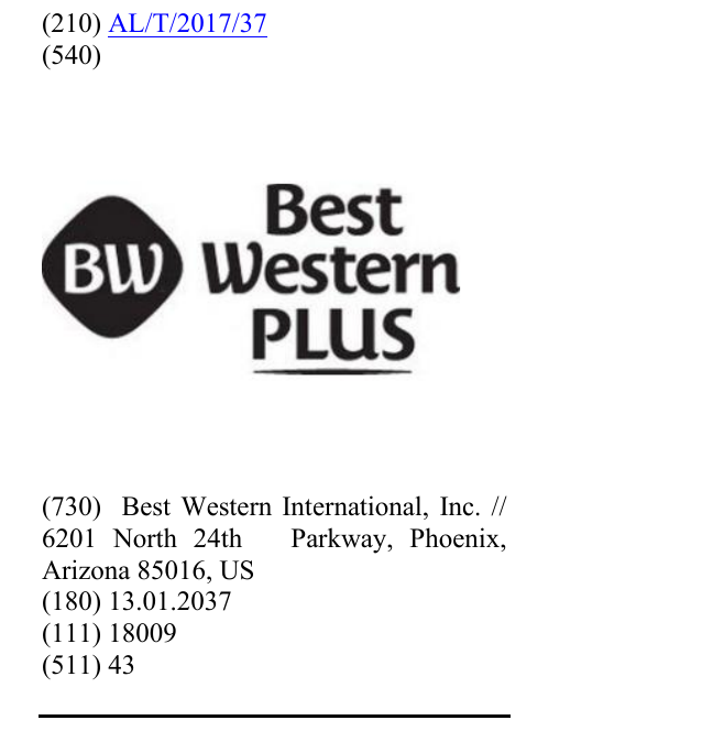 Zëri i markës BW Best Western PLUS në buletin