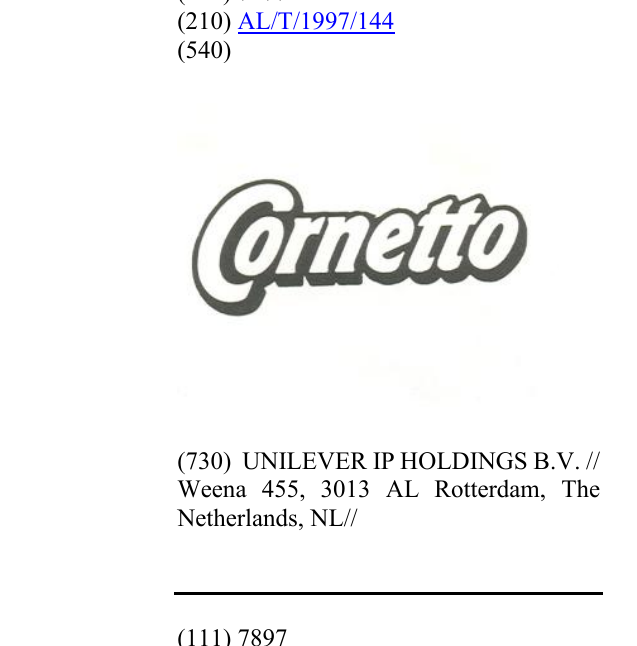 Zëri i markës CORNETTO në buletin
