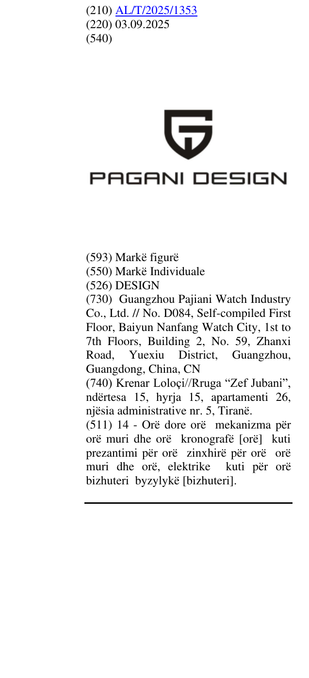 Zëri i markës DESIGN në buletin