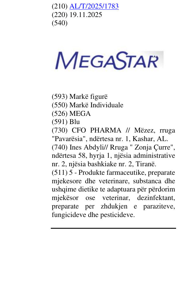 Zëri i markës MEGA në buletin