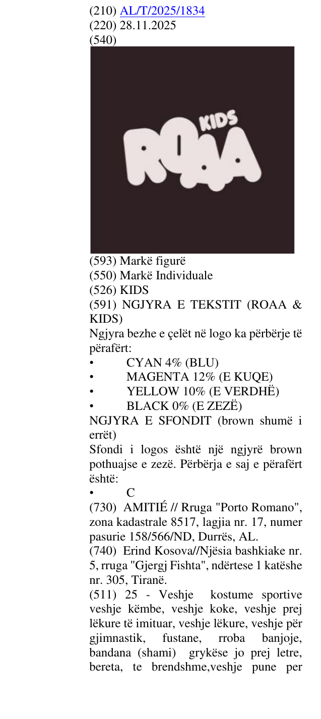 Zëri i markës KIDS në buletin