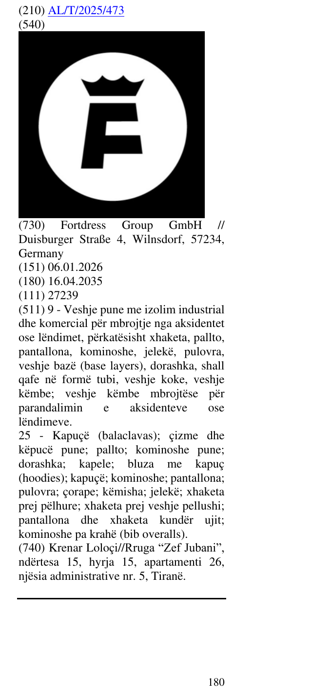 Zëri i markës F në buletin