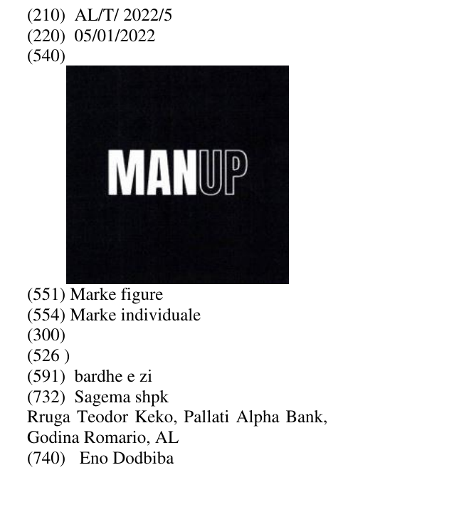 Zëri i markës manup në buletin