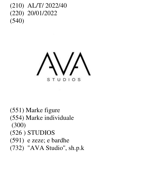 Zëri i markës STUDIOS në buletin