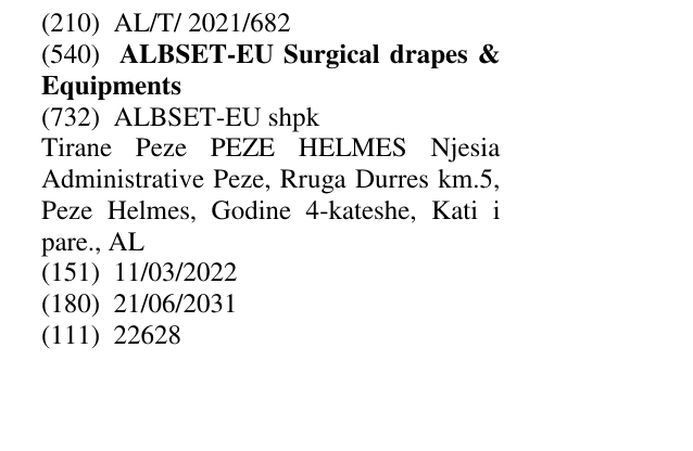 Zëri i markës ALBSET-EU Surgical drapes & Equipments në buletin