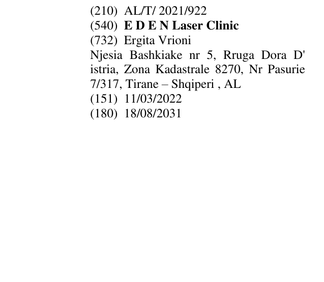Zëri i markës E D E N Laser Clinic në buletin