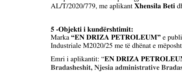 Zëri i markës Snob By Xh.Beti në buletin