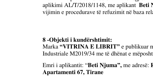 Zëri i markës Vitrina e Librit në buletin
