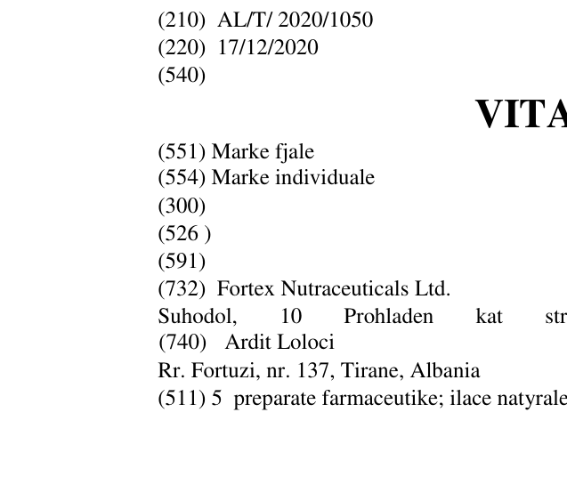 Zëri i markës VITAMIX në buletin