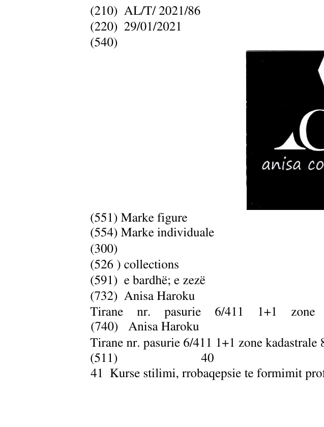 Zëri i markës collections në buletin