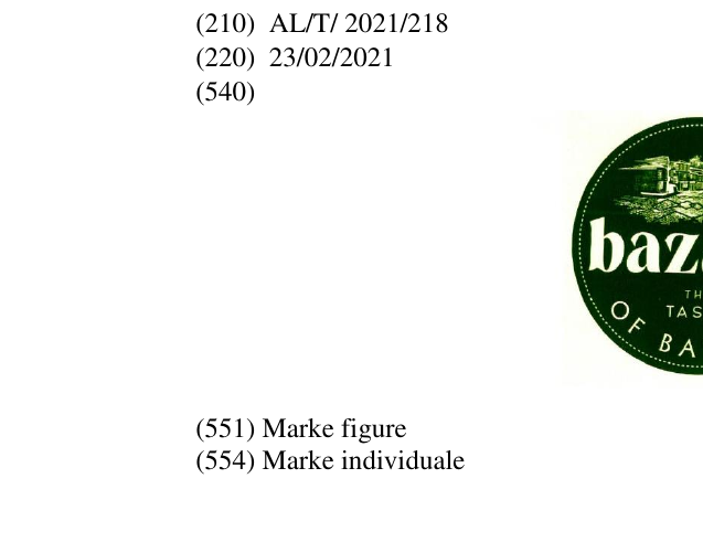 Zëri i markës THE TASTE OF BALKAN në buletin