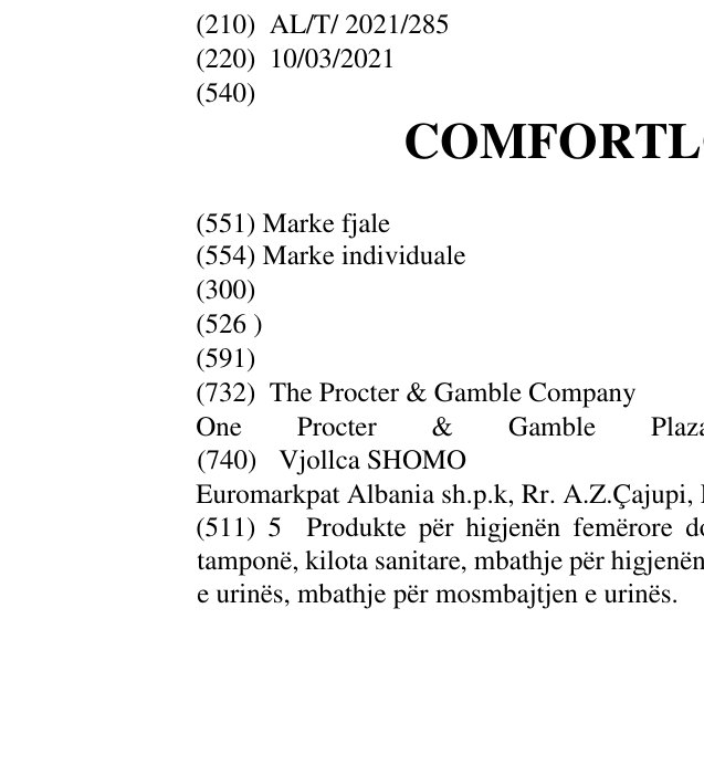 Zëri i markës COMFORTLOCK WINGS në buletin