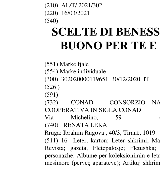 Zëri i markës SCELTE DI BENESSERE FAI UN GESTO BUONO PER TE E PER L’AMBIENTE në buletin