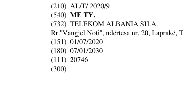 Zëri i markës ME TY. në buletin