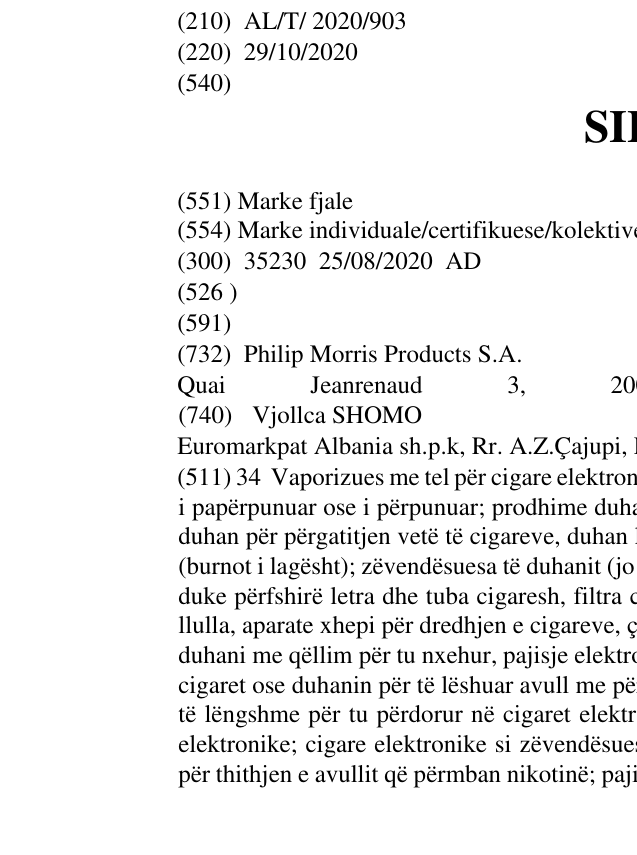 Zëri i markës SILU në buletin