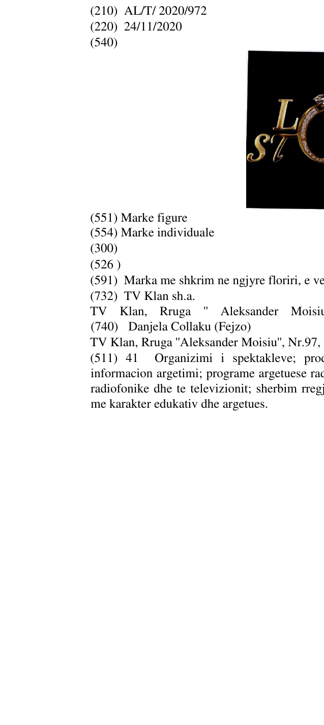 Zëri i markës LOVE STORY në buletin