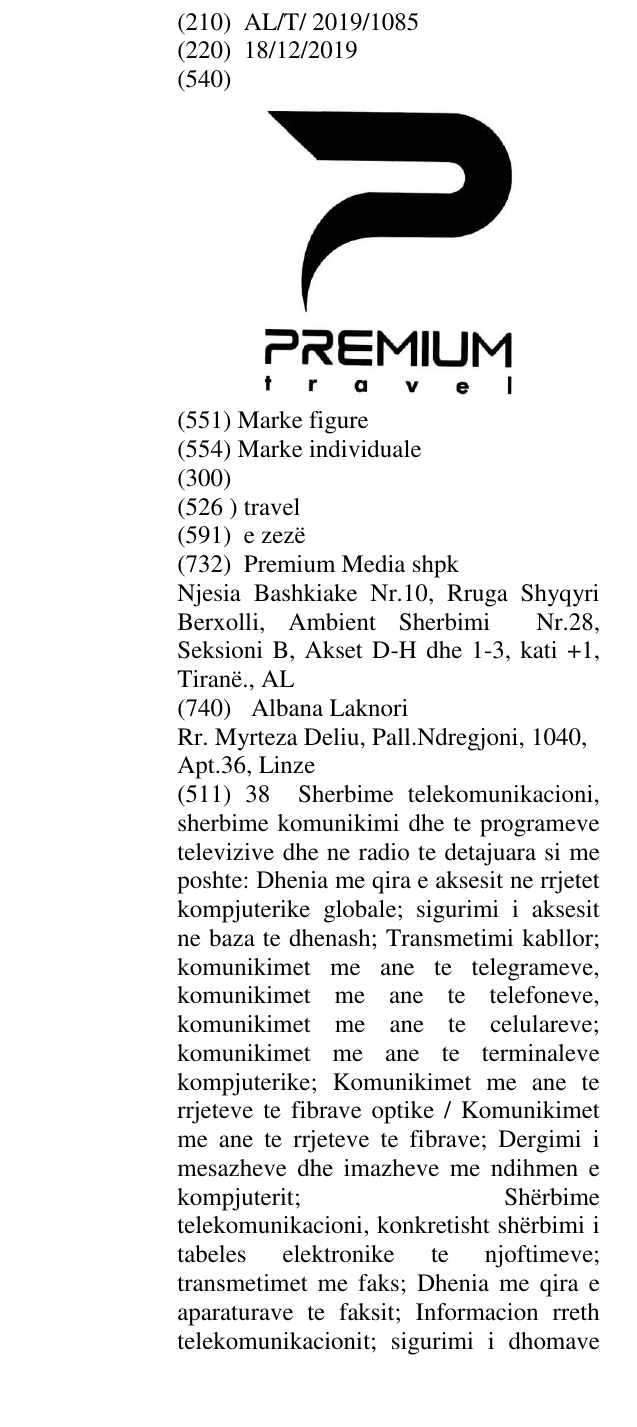 Zëri i markës travel në buletin