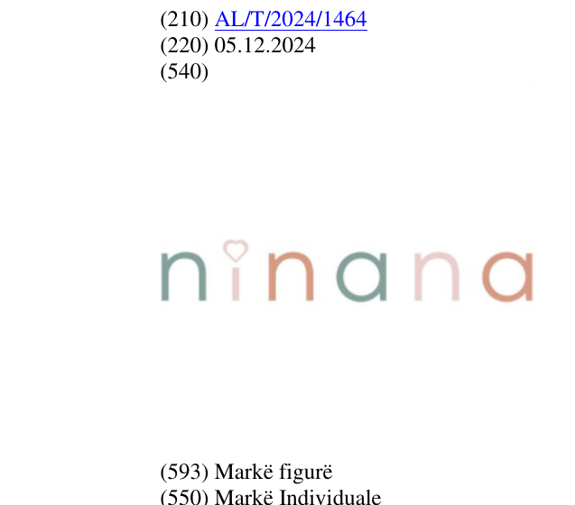 Zëri i markës ninana në buletin