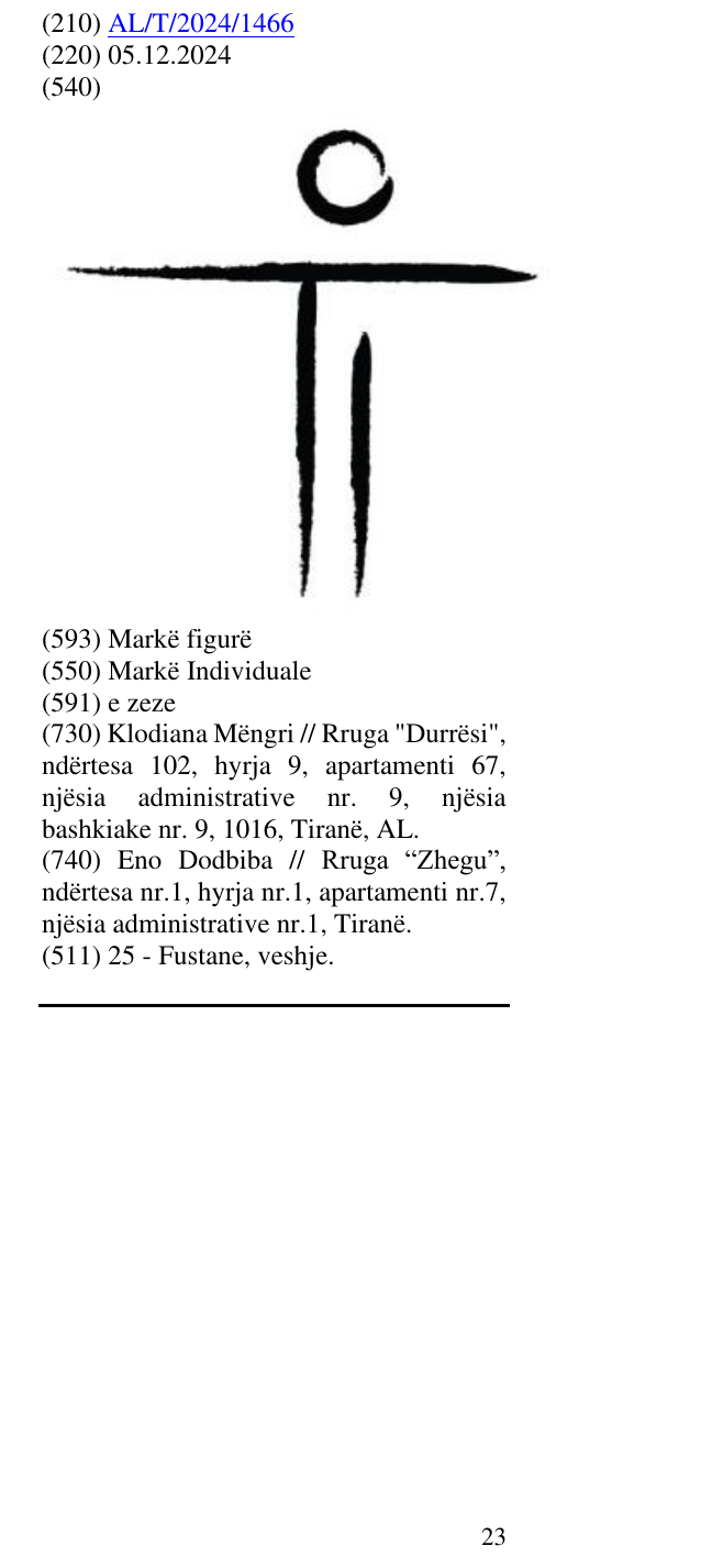 Zëri i markës Ti në buletin