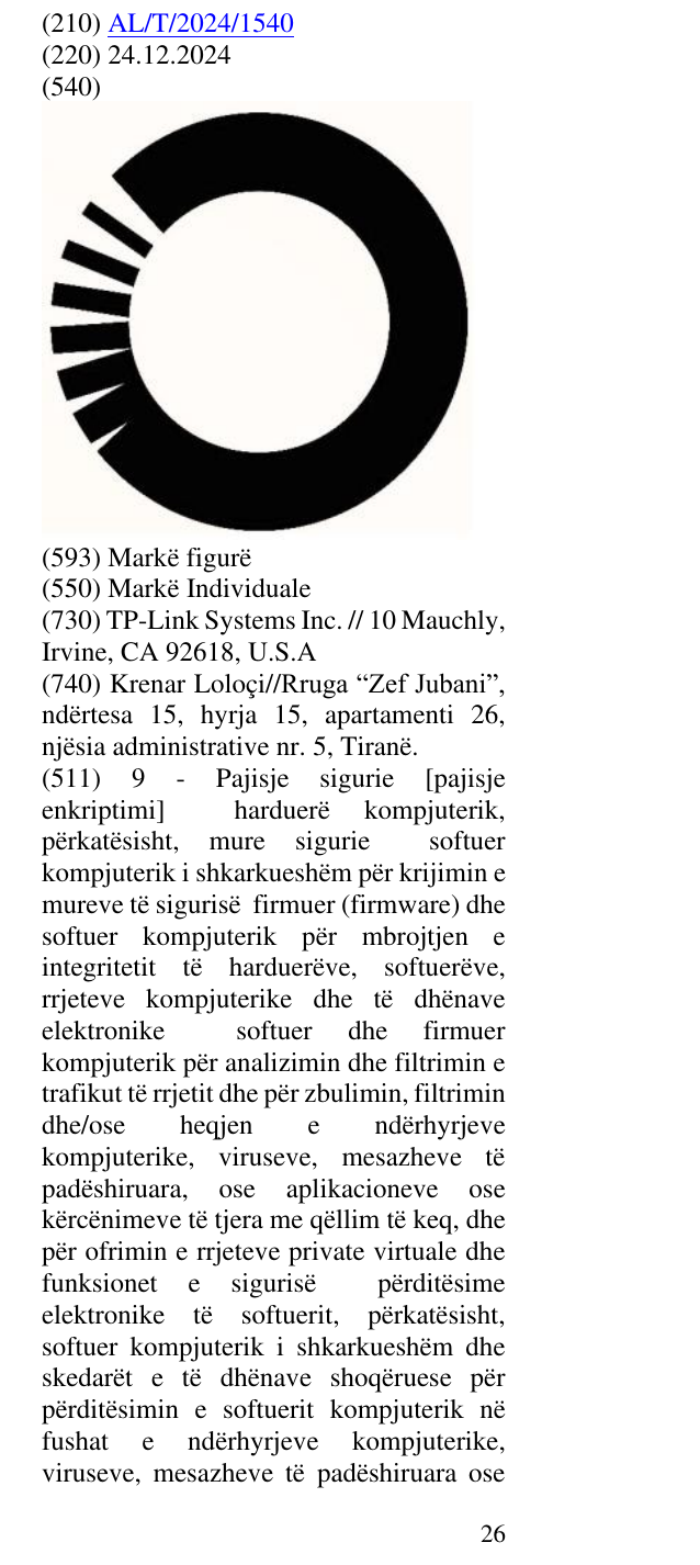 Zëri i markës O në buletin