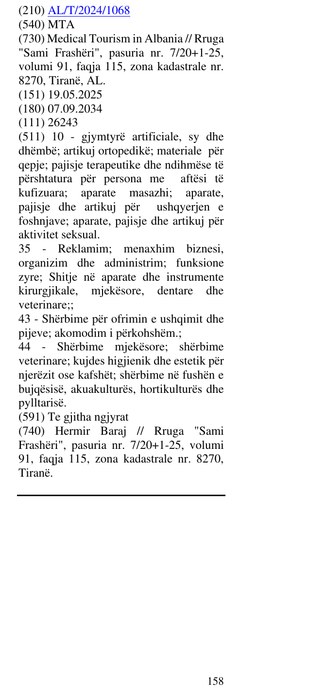 Zëri i markës MTA në buletin