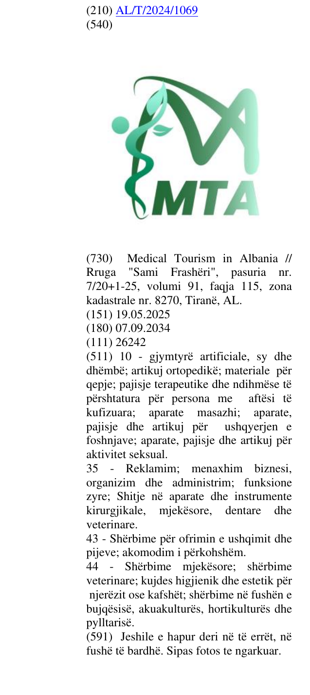 Zëri i markës MTA në buletin