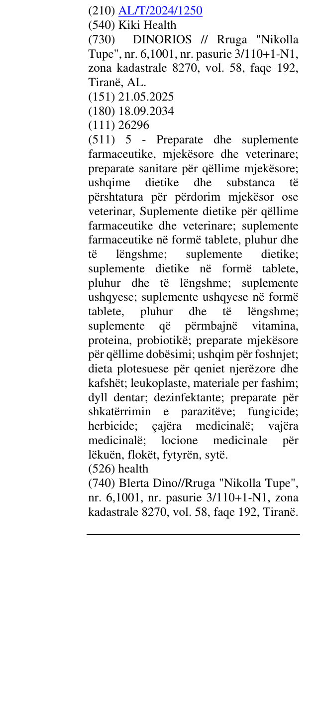 Zëri i markës Kiki Health në buletin