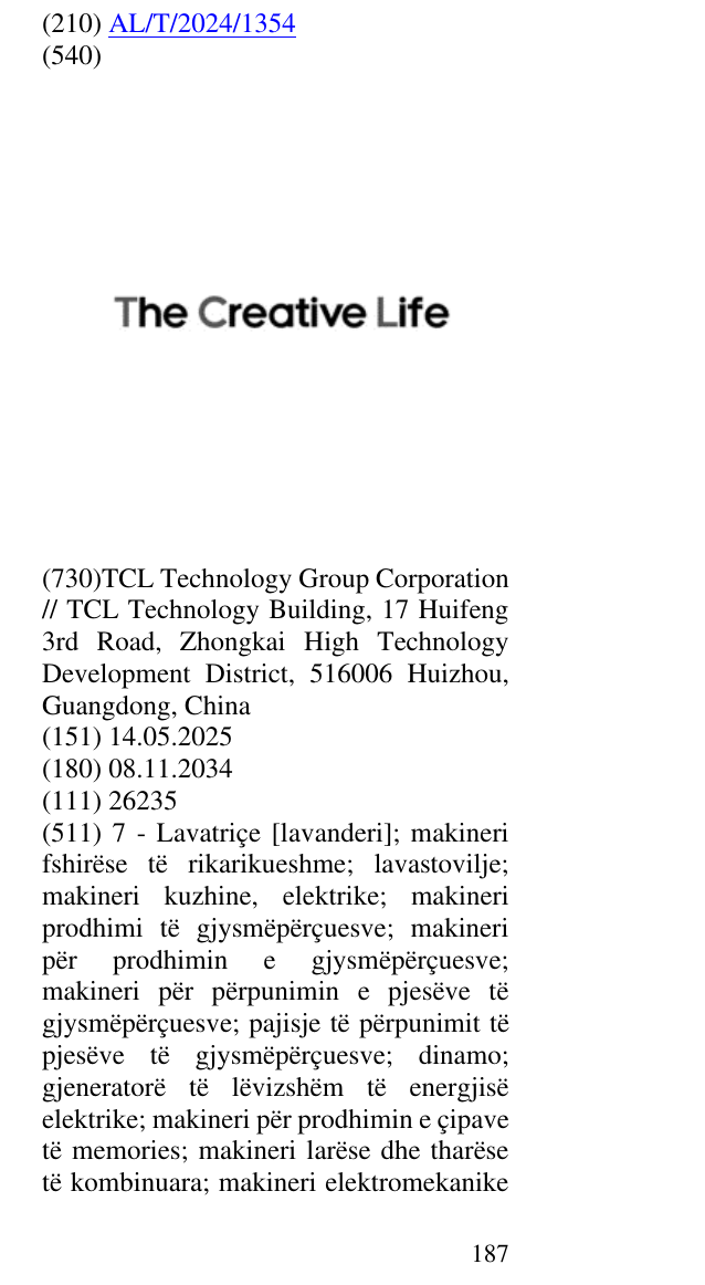 Zëri i markës The Creative Life në buletin